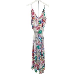 Amanda Uprichard Waterfall Floral Silk Maxi